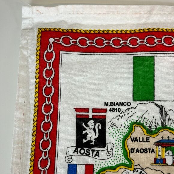 Vintage Italia Italy Cotton Travel Souvenir Tea Towel - Picture 9 of 9